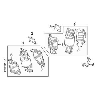 Honda OE - Exhaust System - Exhaust Components (Front)