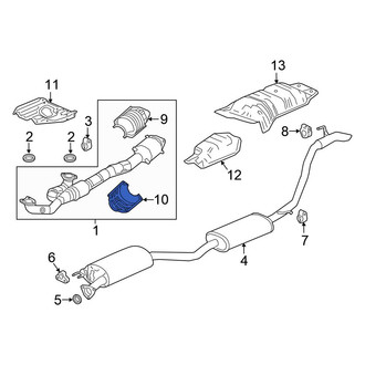 Honda OE - Rear Floor Pan Heat Shield