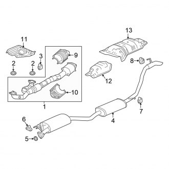 2017 Honda Ridgeline OEM Exhaust Parts | Systems, Tips — CARiD.com