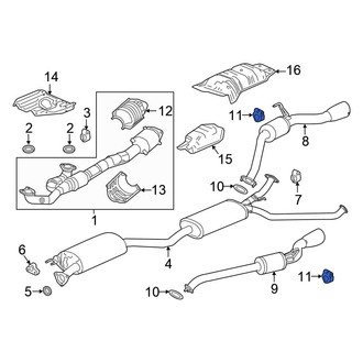 Honda OE - Front Right Exhaust System Hanger