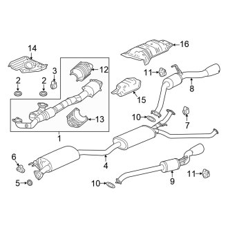 2022 Honda Ridgeline OEM Exhaust Parts | Systems, Tips — CARiD.com