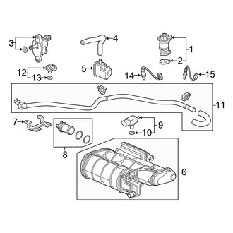 Honda OE - Emission System - Emission Components