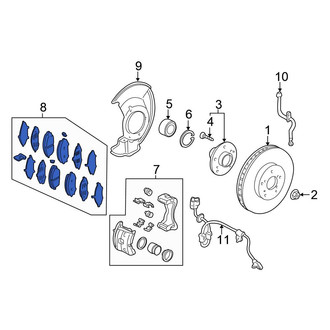 Honda OE - Front Disc Brake Pad Set