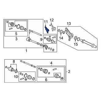 Honda OE - CV Axle Shaft Carrier Bearing Bracket