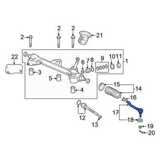 Honda OE - Inner Steering Tie Rod End