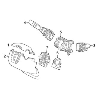 Honda OE - Steering Column - Shroud, Switches & Levers