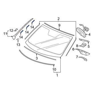 Honda OE - Windshield Molding Clip