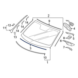 Honda OE - Windshield Seal