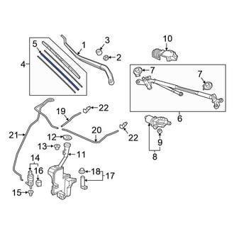 Honda OE - Front Right Wiper Blade Refill
