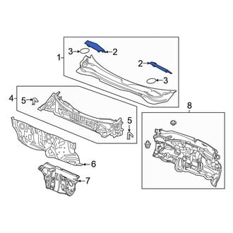 Honda OE - Left Cowl Cover Cap