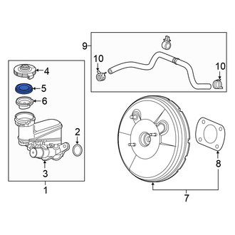 Honda OE - Brake Master Cylinder Reservoir Cap Gasket