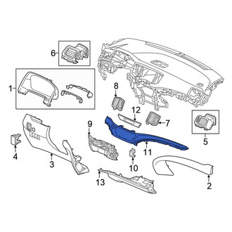 Honda OE - Center Instrument Panel Molding