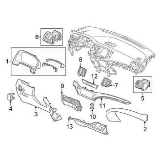 Honda OE - Instrument Panel Components