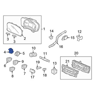 Honda OE - Front Door Mirror Switch