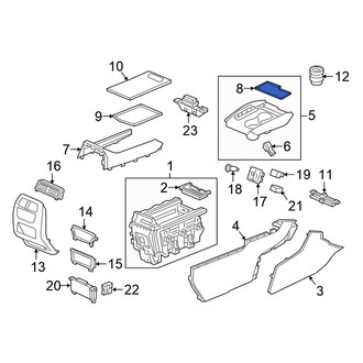Honda OE - Front Console Mat