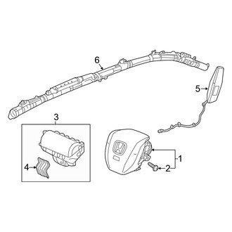 Honda OE - Restraint Systems - Air Bag Components (Air Bags)