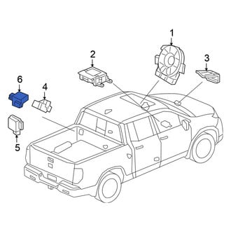 Honda OE - Rear Air Bag Impact Sensor