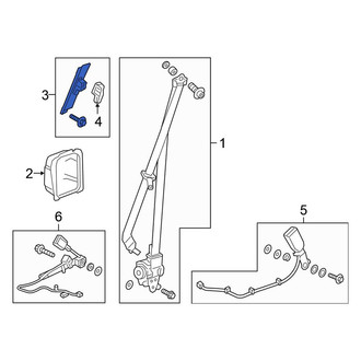 Honda OE - Front Seat Belt Height Adjuster