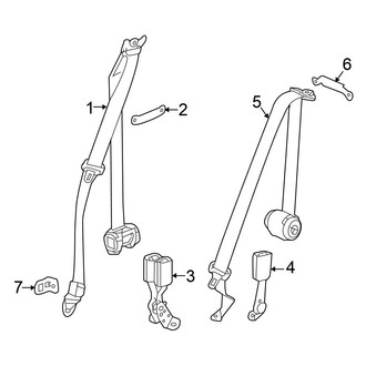 Honda OE - Restraint Systems - Rear Seat Belts