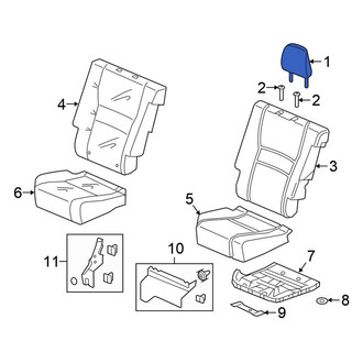 Honda OE - Rear Left Outer Headrest