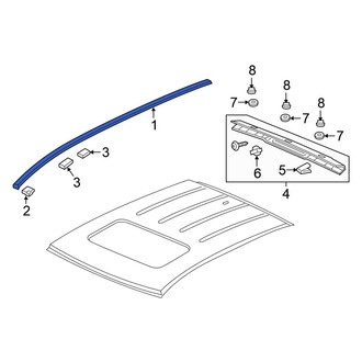 Honda OE - Front Left Roof Molding