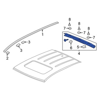 Honda OE - Rear Roof Molding