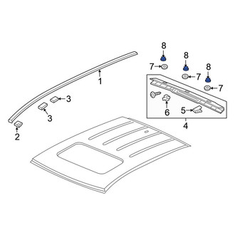 Honda OE - Roof Molding Cap