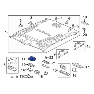 Honda OE - Upper Overhead Console