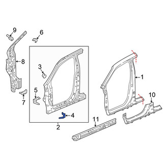Honda OE - Right Lower Uniside Bracket