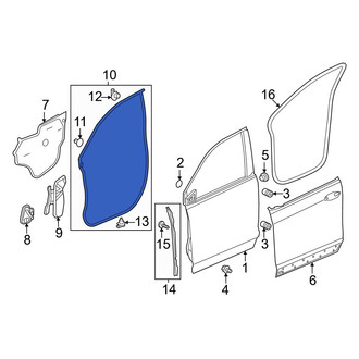 Honda OE - Front Right Outer Door Seal