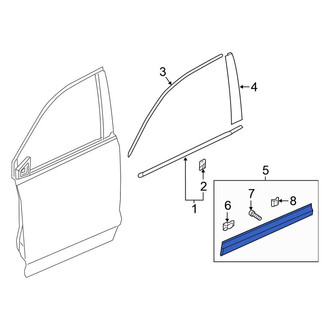 Honda OE - Front Left Door Molding