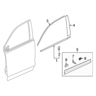 Honda OE - Door Molding Clip