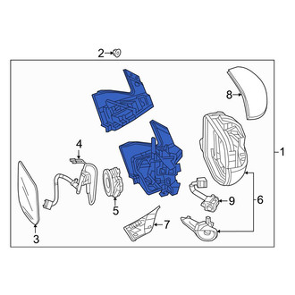 Honda OE - Front Right Door Mirror