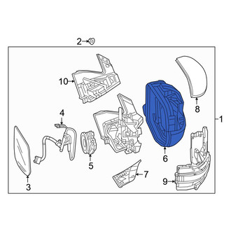 Honda OE - Front Right Door Mirror Housing