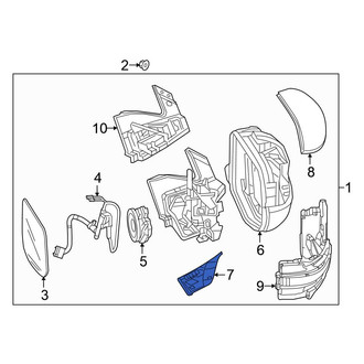 Honda OE - Front Left Door Mirror Trim Ring