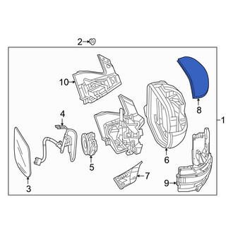 Honda OE - Front Right Door Mirror Cover