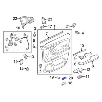 Honda OE - Front Courtesy Light Lens