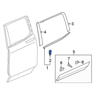 Honda OE - Door Belt Molding Clip