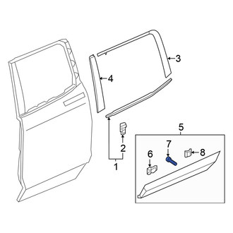 Honda OE - Door Molding Screw
