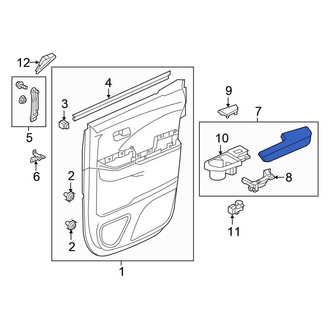 Honda OE - Front Right Door Armrest