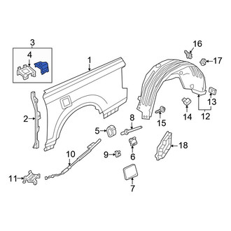 Honda OE - Right Quarter Panel Bracket