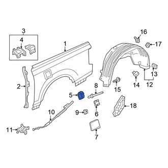 Honda OE - Rear Fuel Filler Housing