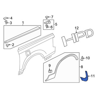 Honda OE - Rear Mud Flap Kit