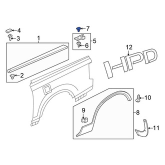 Honda OE - Truck Bed Molding Clip