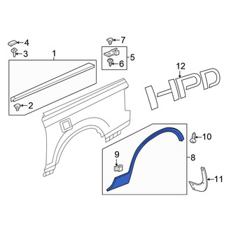 Honda OE - Rear Right Wheel Arch Molding