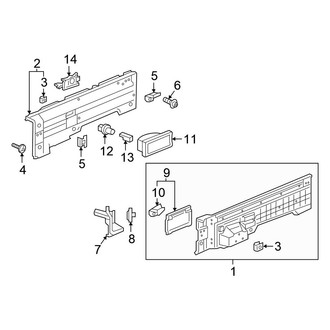 Honda OE - Quarter Panel - Interior Trim (Cargo Box)