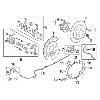 Honda OE - Disc Brake Rotor Clip