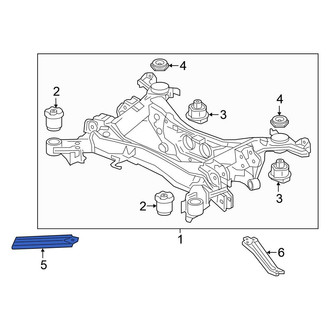 Honda OE - Front Right Suspension Subframe Reinforcement Bracket