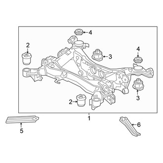 Honda OE - Rear Suspension - Suspension Mounting (FWD)