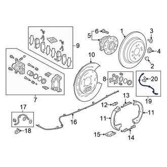 Honda OE - Rear Left ABS Wheel Speed Sensor